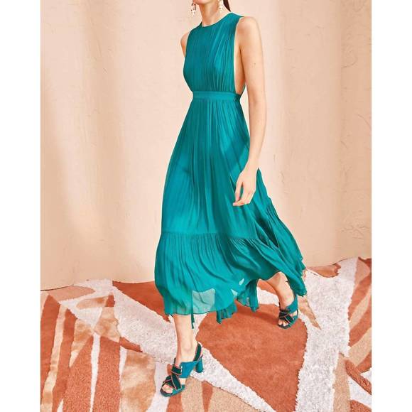 NEW ULLA JOHNSON women's sarai dress in montego - Picture 3 of 4